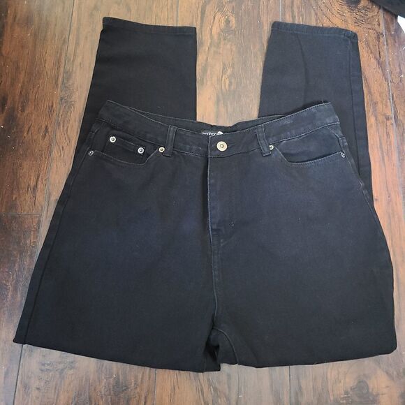 Boohoo Blue Black Jeans   - Picture 1 of 7